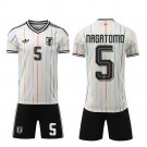 adult & kids Japan National Soccer Uniform suit 5 Yuto Nagatomo Jersey set 2026 Away Activewear kit