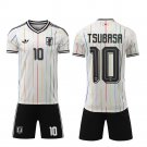 adult & kids Japan Soccer Team Uniform suit 10 Captain Tsubasa Jersey set 2026 Away Activewear kit