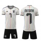 adult & kids Japan National Soccer Uniform suit 7 Kaoru Mitoma Jersey set 2026 Away Activewear kit