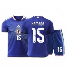 adult & kids Japan National Soccer Uniform suit 15 Daichi Kamada Jersey set 2026 Home Activewear kit