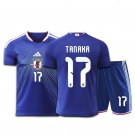 adult & kids Japan National Soccer Uniform suit 17 Ao Tanaka Jersey set 2026 Home Activewear kit