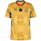 adult unisex Ghana National Soccer Team Uniform Blank Jersey Away Stadium 2026 Gold Activewear