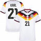 adult & kids Germany National Team Soccer Uniform 21 Karl Jersey Home Stadium 2026 White Activewear