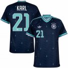 adult & kids Germany National Team Soccer Uniform 21 Karl Jersey Away Stadium 2026 Navy Activewear