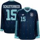 adult unisex Germany National Soccer Uniform 15 Nico Schlotterbeck Jersey Away 2026 Navy Long-Sleeve