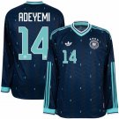 adult unisex Germany National Team Soccer Uniform 14 Karim Adeyemi Jersey Away 2026 Navy Long-Sleeve