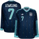 adult unisex Germany National Soccer Uniform 7 Leweling Jersey Away Stadium 2026 Navy Long-Sleeve