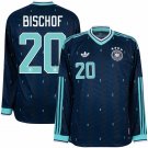 adult unisex Germany National Soccer Uniform 20 Bischof Jersey Away Stadium 2026 Navy Long-Sleeve