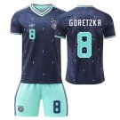 adult & kids Germany Soccer Team Uniform suit 8 Leon Goretzka Jersey set 2026 Away Activewear kit