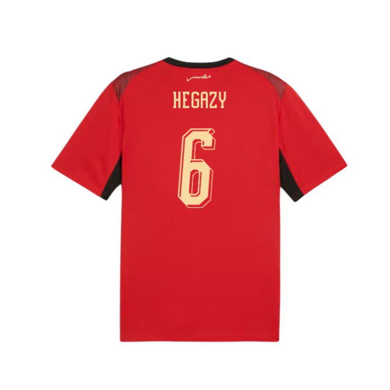 adult & kids Egypt National Team Soccer Uniform 6 HEGAZY Jersey Home Stadium 2026 Red Activewear