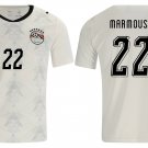 adult & kids Egypt National Soccer Uniform 22 Marmoush Jersey Away Stadium 2026 White Activewear