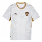 adult unisex Czechia National Soccer Team Uniform Blank Jersey Away Stadium 2026 White Activewear