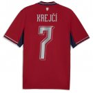 adult unisex Czechia National Soccer Team Uniform 7 KREJCI Jersey Home Stadium 2026 Red Activewear