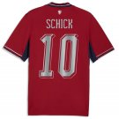 adult unisex Czechia National Soccer Uniform 10 SCHICK Jersey Home Stadium 2026 Red Activewear