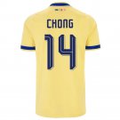 adult & kids Curacao National Soccer Uniform 14 CHONG Jersey Away Stadium 2026 Yellow Activewear