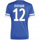 adult unisex Curacao National Team Soccer Uniform 12 JOUW NAAM Jersey Home 2026 Blue Activewear