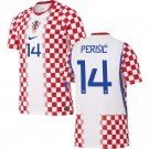 adult & kids Croatia National Soccer Uniform 14 Ivan Perisic Jersey Home Stadium 2026 Red Activewear