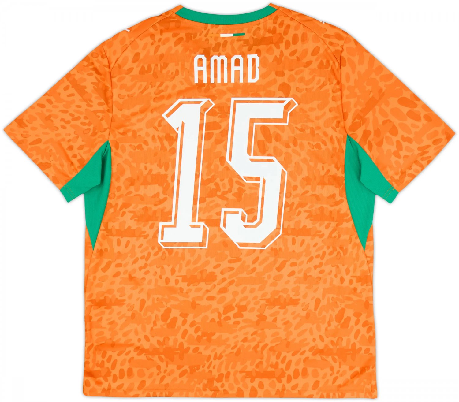 adult unisex C&Atilde;&acute;te D'Ivoire / Ivory Coast Soccer Uniform 15 Amad Jersey Home 2026 Orange Activewear