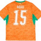 adult unisex Côte D'Ivoire / Ivory Coast Soccer Uniform 15 Amad Jersey Home 2026 Orange Activewear