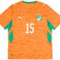 adult unisex C&Atilde;&acute;te D'Ivoire / Ivory Coast Soccer Uniform 15 Amad Jersey Home 2026 Orange Activewear