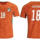 adult unisex Côte D'Ivoire / Ivory Coast Soccer Uniform 18 Sangare Jersey 2026 Home Activewear