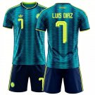 adult & kids Colombia National Soccer Uniform suit 7 Luis Diaz Jersey set 2026 Away Activewear kit