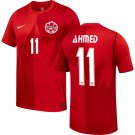 adult & kids Canada National Soccer Team Uniform 11 Ali Ahmed Jersey Home 2026 Red Activewear