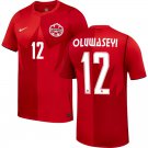 adult & kids Canada National Soccer Team Uniform 12 Tani Oluwaseyi Jersey Home 2026 Red Activewear