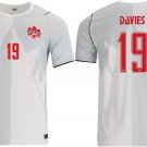 adult unisex Canada National Soccer Uniform 19 Alphonso Davies Jersey Third 2026 White Activewear