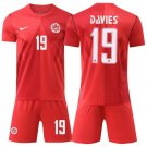 adult & kids Canada Soccer Uniform suit 19 Alphonso Davies Jersey set Home 2026 Red Activewear kit
