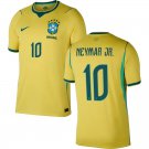 adult & kids Brazil National Soccer Team Uniform 10 Neymar Jr. Jersey Home 2026 Gold Activewear