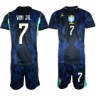 adult & kids Brazil National Soccer Uniform suit 7 VINICIUS JR Jersey set 2026 Away Activewear kit