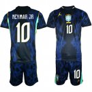 adult & kids Brazil National Soccer Uniform suit 10 Neymar Jr. Jersey set 2026 Away Activewear kit