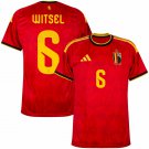 adult & kids Belgium National Team Soccer Uniform 6 Witsel Jersey Home Stadium 2026 Red Activewear