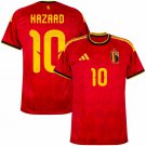 adult & kids Belgium National Soccer Uniform 10 Eden Hazard Jersey Home Stadium 2026 Red Activewear