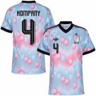 adult & kids Belgium National Team Soccer Uniform 4 Kompany Jersey Away Stadium 2026 Pink Activewear