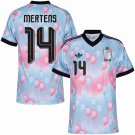 adult & kids Belgium National Soccer Uniform 14 Mertens Jersey Away Stadium 2026 Pink Activewear