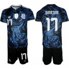 adult & kids Argentina Soccer Uniform suit 17 Giuliano Simeone Jersey set 2026 Away Activewear kit