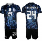adult & kids Argentina Soccer Uniform suit 24 Enzo Fernandez Jersey set 2026 Away Activewear kit