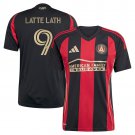 adult & kids Atlanta United Soccer Uniform 9 Emmanuel Latte Lath Jersey 2025 The Connector Black