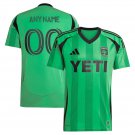 adult & kids Austin Soccer Uniform 00 Custom name number Jersey 2025 The Heartbeat Green Shirt