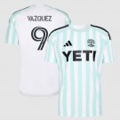 adult & kids Austin Soccer Uniform 9 Brandon Vazquez Jersey 2026 The Rooted White Activewear