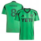 adult & kids Austin Soccer Uniform 8 Daniel Pereira Jersey 2025 The Heartbeat Green Activewear