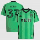 adult & kids Austin Soccer Uniform 33 Owen Wolff Jersey 2025 The Heartbeat Green Activewear