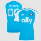 adult unisex Charlotte Soccer Uniform 00 Custom name number Jersey 2026 Carolina Crowns Up Blue