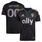 adult & kids Charlotte Soccer Uniform 00 Custom name number Jersey 2025 Fortress Black Activewear