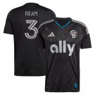 adult & kids Charlotte Soccer Uniform 3 Tim Ream Jersey 2025 Fortress Black Activewear