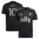 adult & kids Charlotte Soccer Uniform 10 Wilfried Zaha Jersey 2025 Fortress Black Activewear