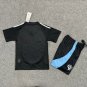 youth Charlotte Soccer Uniform suit Blank Jersey set 2025 Fortress Black kids Activewear kit