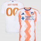adult unisex Cincinnati Soccer Uniform 00 Custom name number Jersey 2026 The Seven Hills Orange